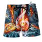 Beach Short / Adults / S Music The Guitar And Water Blue - Beach Short Reefox - Owls Matrix LTD