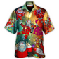 Hawaiian Shirt / Adults / S Christmas Santa Claus Astronaut Story In The Galaxy - Hawaiian Shirt - Reefox