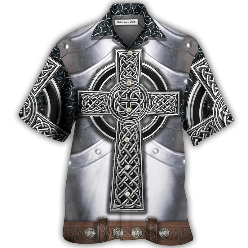 Hawaiian Shirt / Adults / S Irish Celtic Armor Metal Irish - Hawaiian Shirt - Reefox