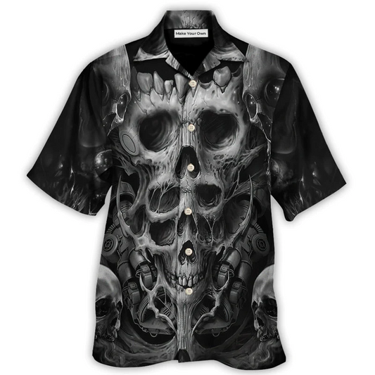 Hawaiian Shirt / Adults / S Skull Dark Inner Demons - Hawaiian Shirt - Reefox