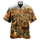 Hawaiian Shirt / Adults / S Deer In The Dry Forest With Vintage Style - Hawaiian Shirt - Reefox