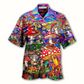 Hawaiian Shirt / Adults / S Hippie Mushroom Happy Together - Hawaiian Shirt - Reefox