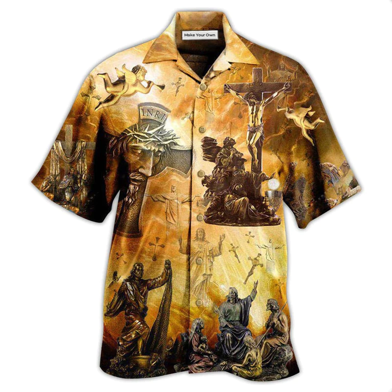 Hawaiian Shirt / Adults / S Jesus Is My Savior - Hawaiian Shirt - Reefox