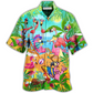 Hawaiian Shirt / Adults / S Flamingo Let's Get Flocked Up - Hawaiian Shirt - Reefox