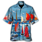 Hawaiian Shirt / Adults / S Yacht Colorful Cutter Blue Sky - Hawaiian Shirt - Reefox