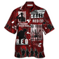 Hawaiian Shirt / Adults / S Veteran Red Friday With Boots - Hawaiian Shirt - Reefox