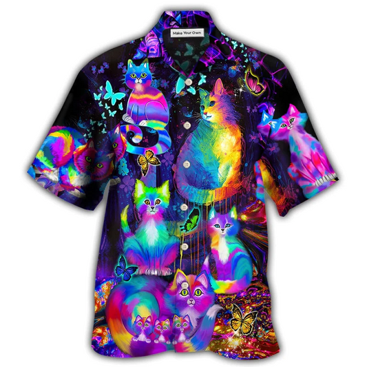 Hawaiian Shirt / Adults / S Cat Run The World - Hawaiian Shirt - Reefox