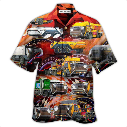 Hawaiian Shirt / Adults / S Truck It OK To Drive Alone At Night Little Truck Driver - Hawaiian Shirt - Reefox
