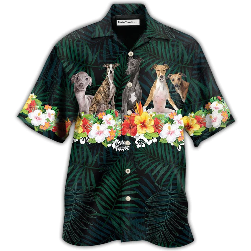Hawaiian Shirt / Adults / S Dog Italian Greyhound Tropical Style - Hawaiian Shirt - Reefox