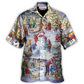 Christmas Winter Holiday Santa Claus Is Coming - Hawaiian Shirt - Reefox
