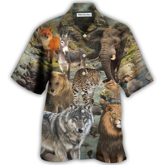 Hawaiian Shirt / Adults / S Animals The Beauty Of Animals - Hawaiian Shirt - Reefox