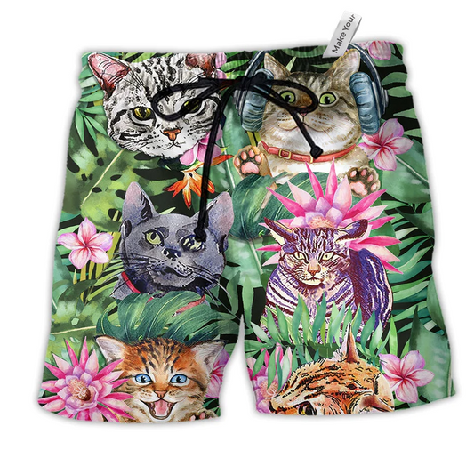 Beach Short / Adults / S Cat Is My Life - Beach Short Reefox - Owls Matrix LTD