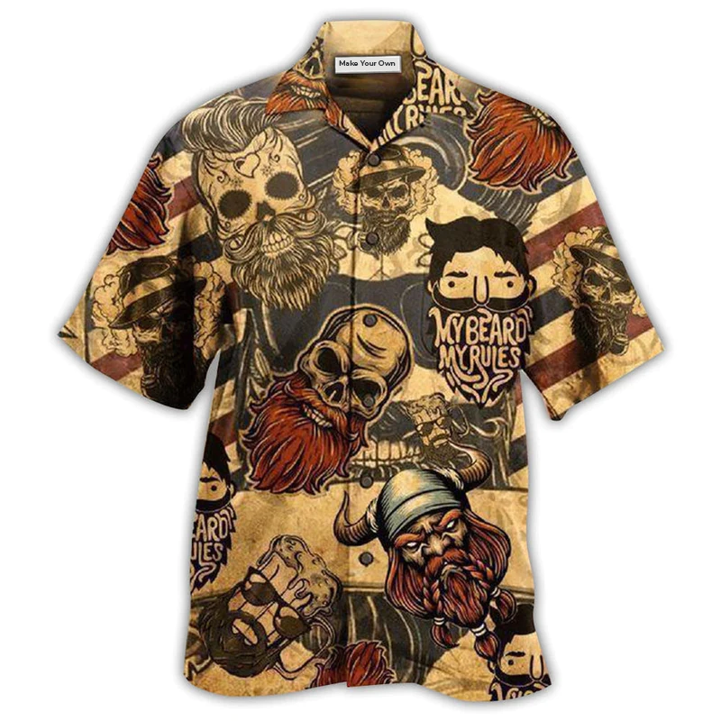 Hawaiian Shirt / Adults / S Viking Warrior Life Style - Hawaiian Shirt - Reefox