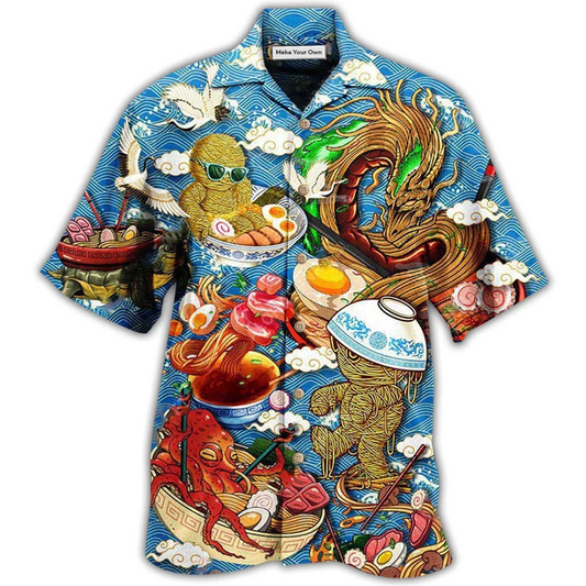 Hawaiian Shirt / Adults / S Food Ramen Fixes Everything Cool - Hawaiian Shirt - Reefox