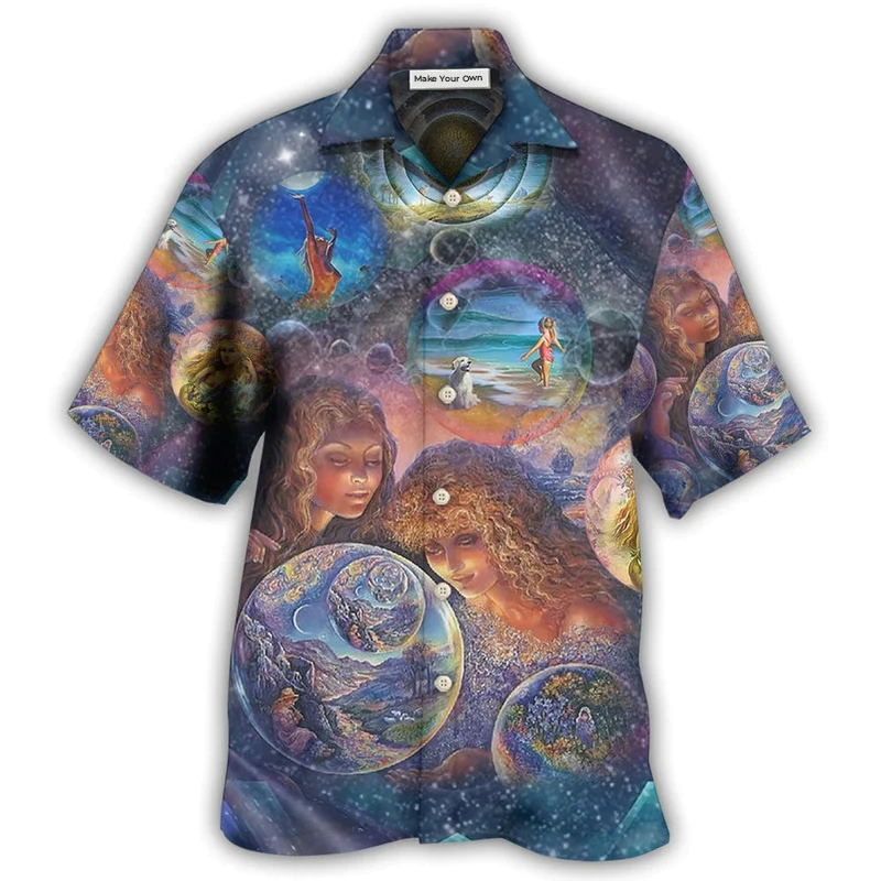 Hawaiian Shirt / Adults / S Earth LD Mysterious Earth - Hawaiian Shirt - Reefox