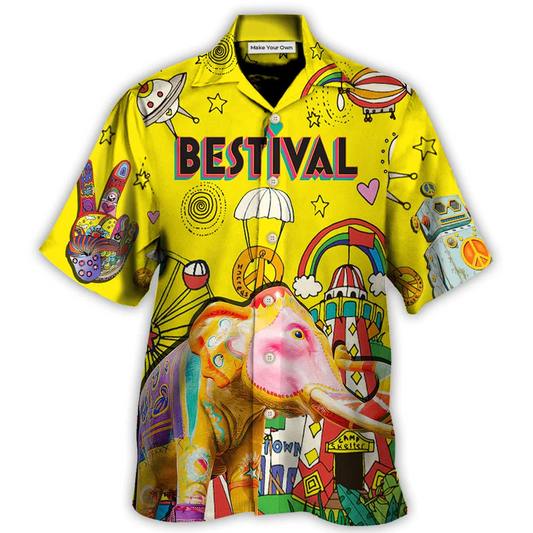 Music Bestival In My Heart Amazing Festival Colorful Style - Hawaiian Shirt - Reefox