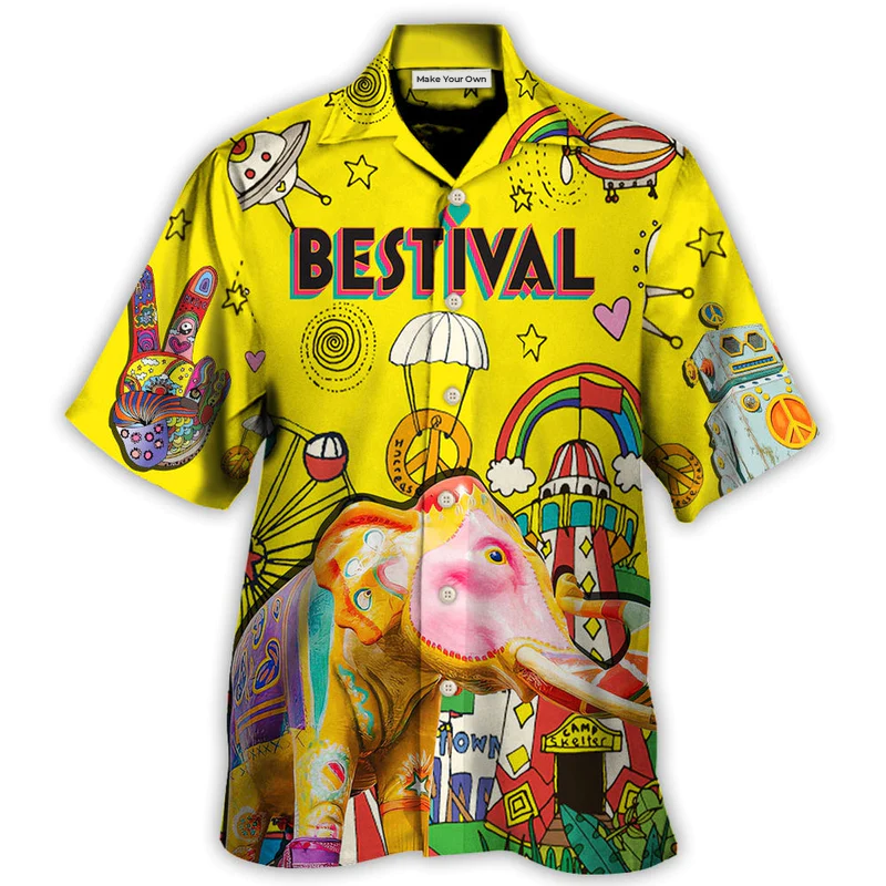 Music Bestival In My Heart Amazing Festival Colorful Style - Hawaiian Shirt - Reefox