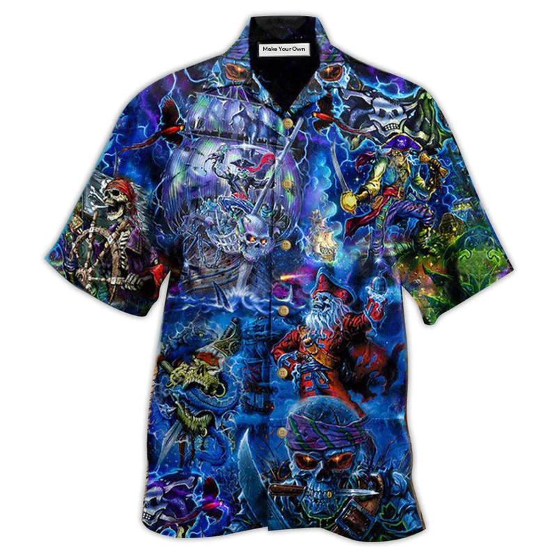 Hawaiian Shirt / Adults / S Pirate Work Like A Captain - Hawaiian Shirt - Reefox