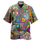 Hawaiian Shirt / Adults / S Hippie Mushroom Mix Peace Life Color - Hawaiian Shirt - Reefox