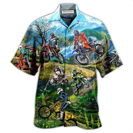 Hawaiian Shirt / Adults / S Motorcycle MotorSport Life Is Better With Braap - Hawaiian Shirt - Reefox
