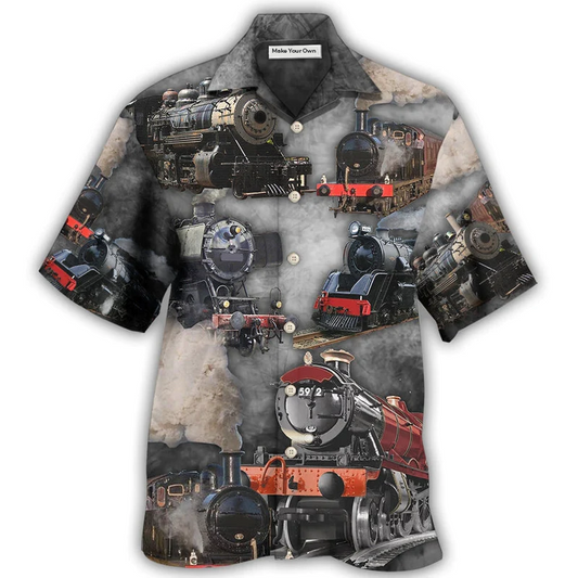 Hawaiian Shirt / Adults / S Train Going To A Mysterious Land - Hawaiian Shirt - Reefox