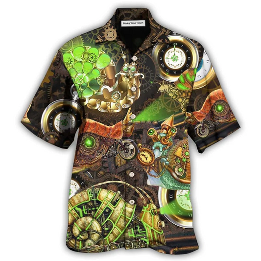 Hawaiian Shirt / Adults / S Steampunk Amazing Snail - Hawaiian Shirt - Reefox