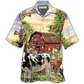 Hawaiian Shirt / Adults / S Cow Farm Peaceful Life - Hawaiian Shirt - Reefox
