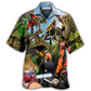 Hawaiian Shirt / Adults / S Arborist Tree Surgeon Climbing Tree Continuous - Hawaiian Shirt - Reefox