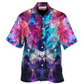 Hawaiian Shirt / Adults / S Wolf Colorful Loves Over Night - Hawaiian Shirt - Reefox