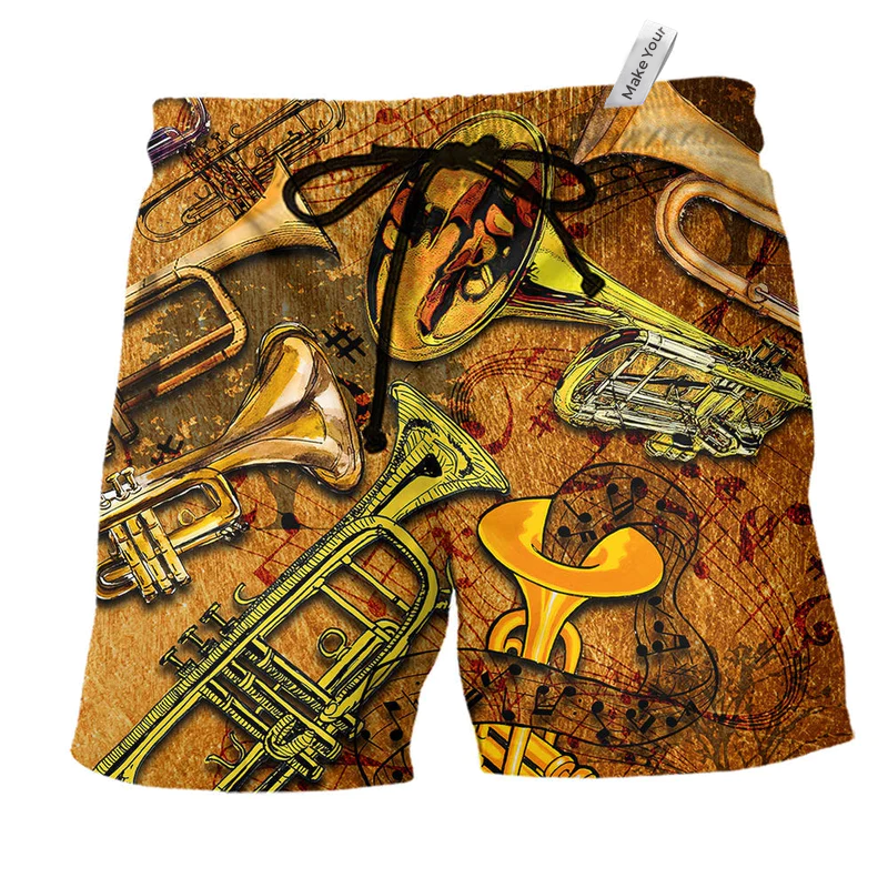 Beach Short / Adults / S Music Happiness So Colorful - Beach Short Reefox - Owls Matrix LTD