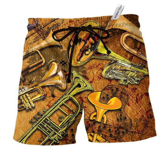 Beach Short / Adults / S Music Happiness So Colorful - Beach Short Reefox - Owls Matrix LTD
