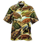 Hawaiian Shirt / Adults / S Turtle Be Not Afraid Of Going Slowly Beach - Hawaiian Shirt - Reefox
