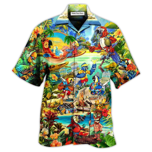 Hawaiian Shirt / Adults / S Parrot Party Of Parrots In Hawaii - Hawaiian Shirt - Reefox