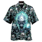 Hawaiian Shirt / Adults / S Skull Screaming Blue Style - Hawaiian Shirt - Reefox