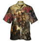 Hawaiian Shirt / Adults / S Veteran War And Peace With Strong Style - Hawaiian Shirt - Reefox