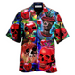 Hawaiian Shirt / Adults / S Skull Love Apple - Hawaiian Shirt - Reefox