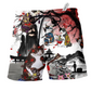 Beach Short / Adults / S Cat Japanese Amazing Art - Beach Short Reefox - Owls Matrix LTD