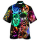 Hawaiian Shirt / Adults / S Skull Glowing - Hawaiian Shirt - Reefox
