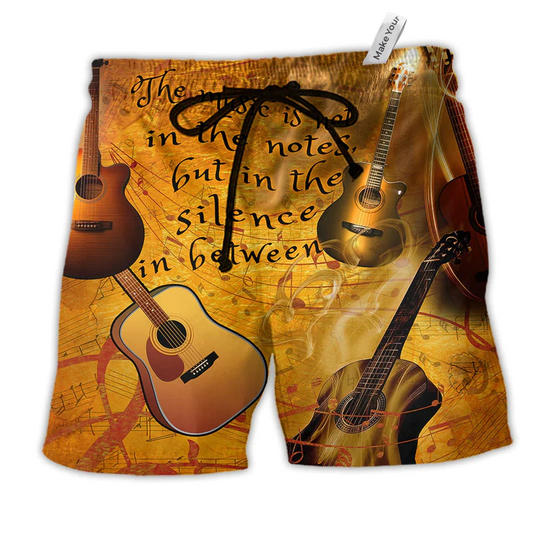 Beach Short / Adults / S Guitar The Music Is In The Silence - Beach Short Reefox - Owls Matrix LTD