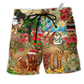 Beach Short / Adults / S Christmas Mele Kalikimaka From Hawaii Tiki - Beach Short Reefox - Owls Matrix LTD