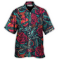 Hawaiian Shirt / Adults / S Tattoo Red Rose Heart - Hawaiian Shirt - Reefox