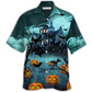 Hawaiian Shirt / Adults / S Halloween Night Dark Pumpkin - Hawaiian Shirt - Reefox