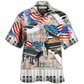 Hawaiian Shirt / Adults / S Piano Music Independence Day - Hawaiian Shirt - Reefox
