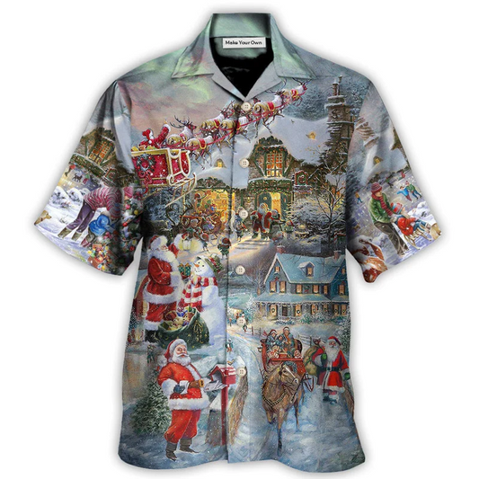 Christmas Wonderful Time Of The Year Santa Claus Coming - Hawaiian Shirt - Reefox