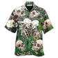 Hawaiian Shirt / Adults / S Skull Couple Kiss - Hawaiian Shirt - Reefox