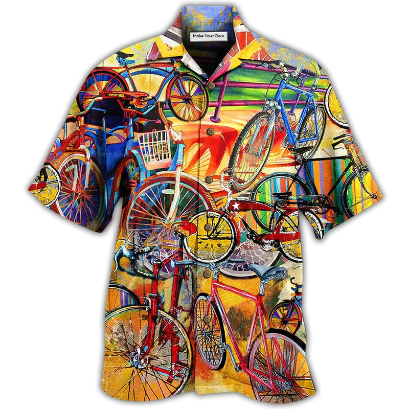 Hawaiian Shirt / Adults / S Bike All I Need Is A Bike - Hawaiian Shirt - Reefox
