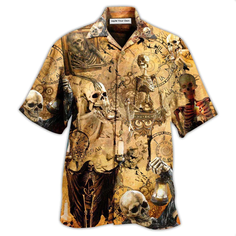 Hawaiian Shirt / Adults / S Skull You're Already Dead Vintage - Hawaiian Shirt - Reefox