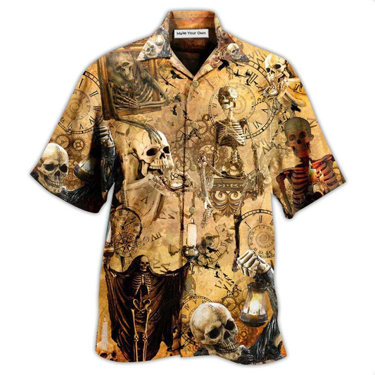 Hawaiian Shirt / Adults / S Skull You're Already Dead Vintage - Hawaiian Shirt - Reefox