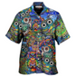 Hawaiian Shirt / Adults / S Hippie Owls Peace Life Mix Color Nice Style - Hawaiian Shirt - Reefox