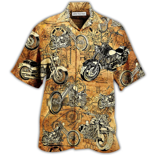 Hawaiian Shirt / Adults / S Motorcycle Vintage I'm Cool - Hawaiian Shirt - Reefox